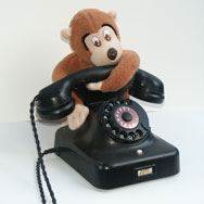 telefoon met aapje